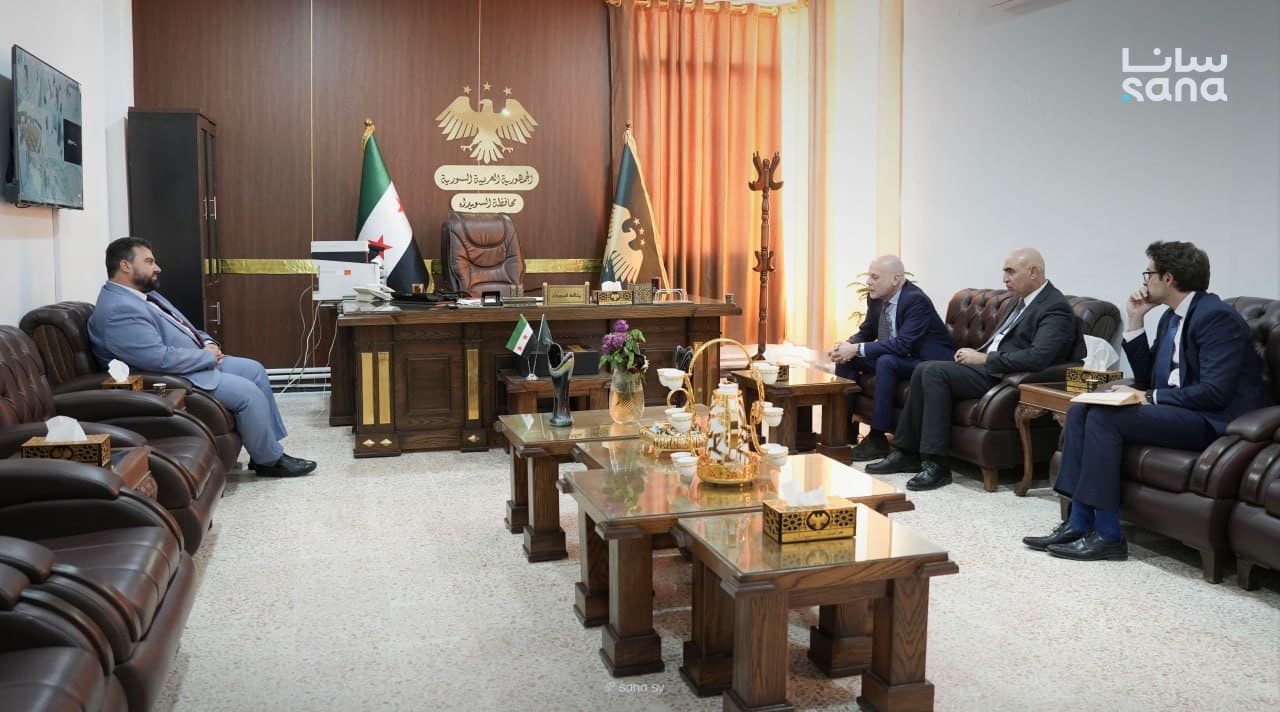 UN delegation, Sweida governor discuss exams, returns and reconstruction