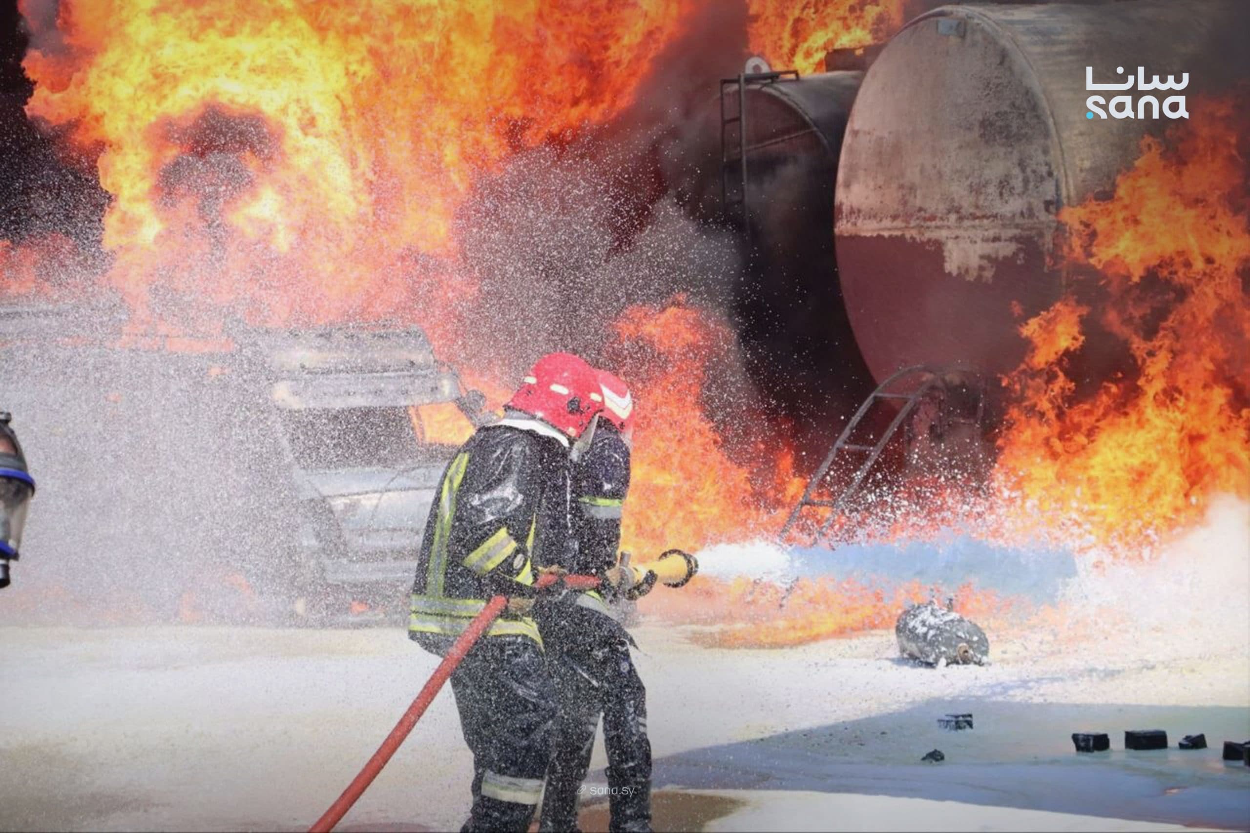 Two killed in blazes, one in crashes as Syria battles 128 fires