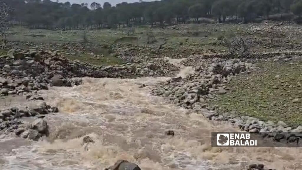 Heavy rains collapse Israeli embankments, spark flash floods in Quneitra