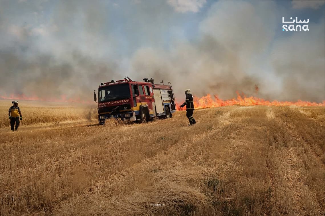 Cross-border fires and strong winds fuel blazes across Hasakah
