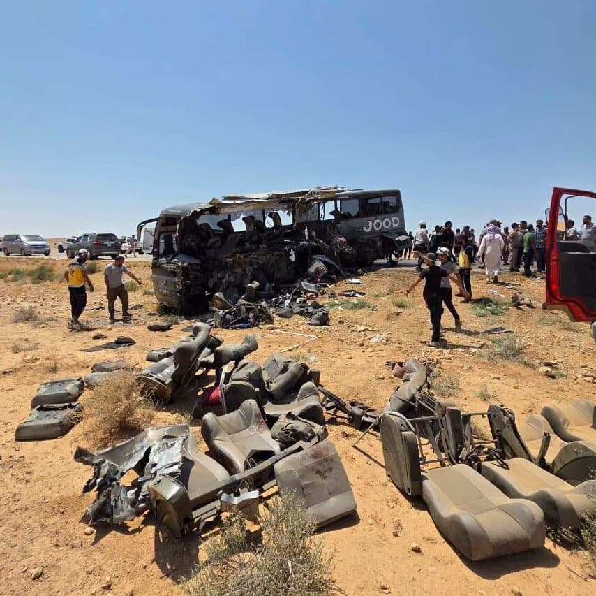 Bus Crash on Major Syria Highway Kills at Least 35